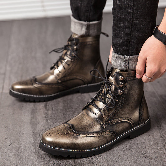 High-top British Style Martin Boots for Men and Women