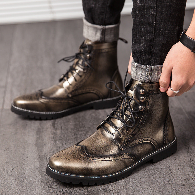 High-top British Style Martin Boots for Men and Women